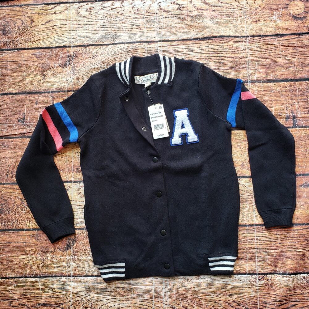 Pink Republic Varsity Letterman Sweater